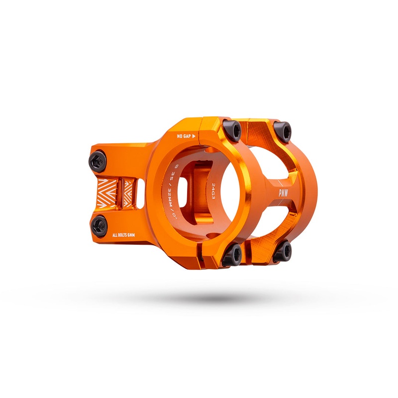 PNW Components Loam Stem - 1 1/8th Inch Steerer - 31.8mm - 40mm - 0 Degree - Blood Orange