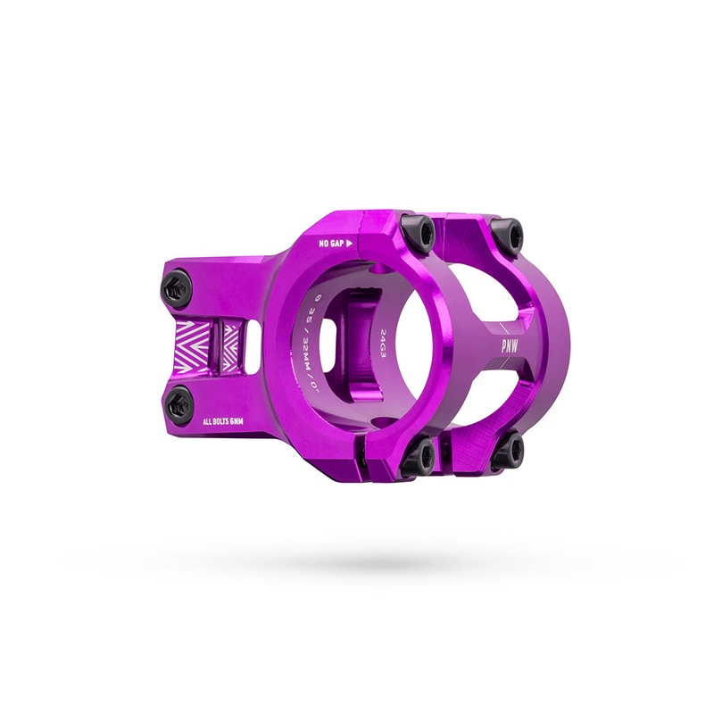 PNW Components Loam Stem - 1 1/8th Inch Steerer - 31.8mm - 40mm - 0 Degree - Fruit Snacks Purple