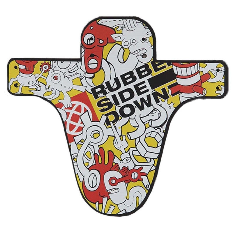 Rubber Side Down Artist Series Mud Guard - Limited Edition Yellow