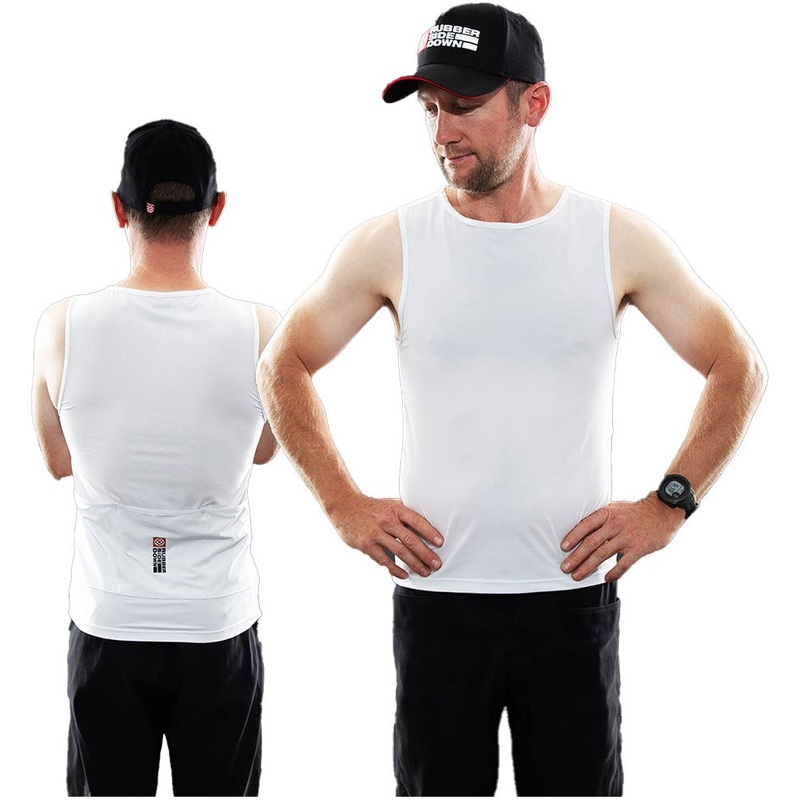 Rubber Side Down His Cargo Base Layer - L - White