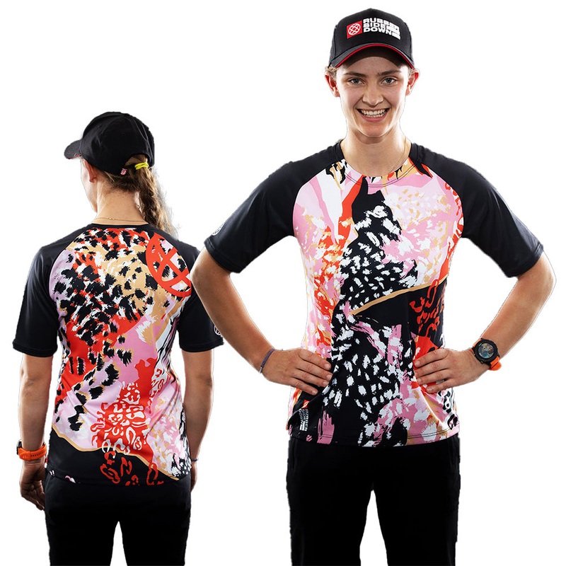 Rubber Side Down Women's Jungle Short Sleeve Jersey - Women's XL - Pink