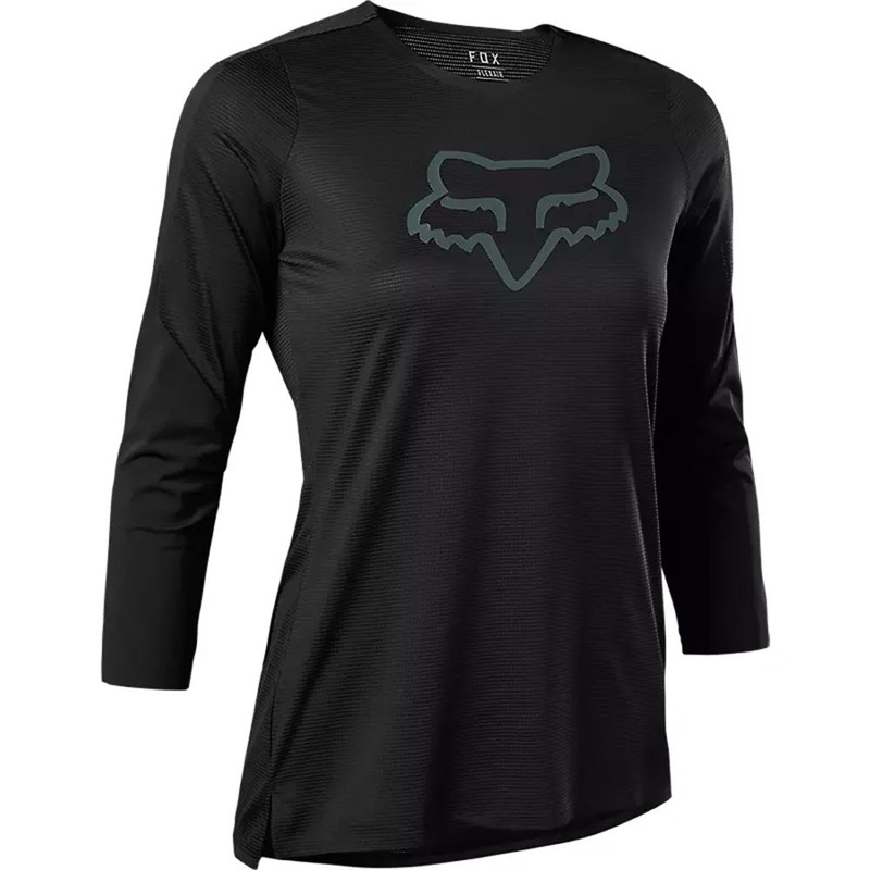 Fox Flexair Women's 3-4 Sleeve Jersey - Women's XS - Black