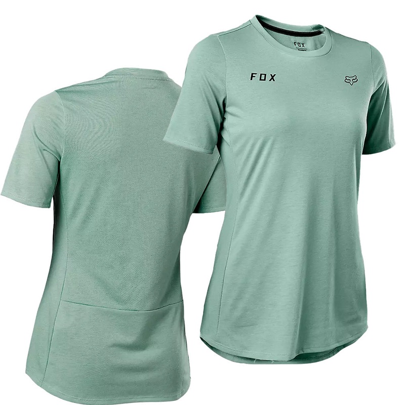 Fox Ranger Women's Dri-Release Short Sleeve Jersey - L - Double Fox Eucalyptus
