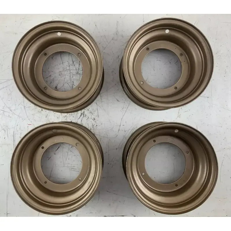4 Vintage NOS ITP Steel ATV Wheels 10x5, 2 3, 4/166 Bronze Gold