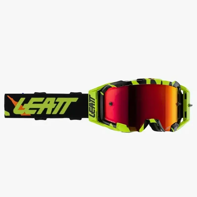 NEW Leatt Velocity 5.5 Tiger Iriz Goggles Red Mirror Lens