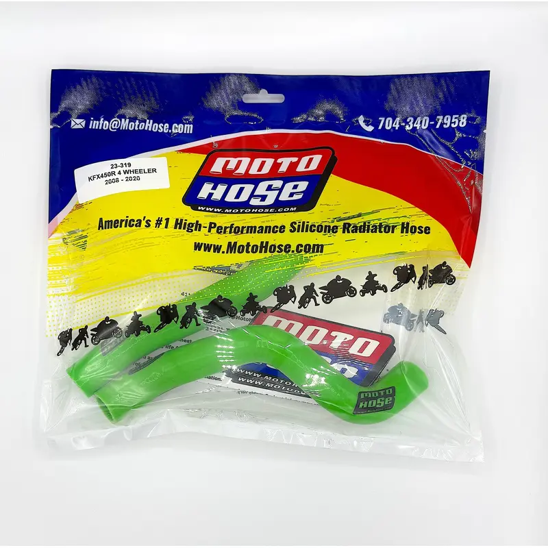Kawasaki KFX450R 2008 - 2014 Silicone Radiator Hose Green 23-319G