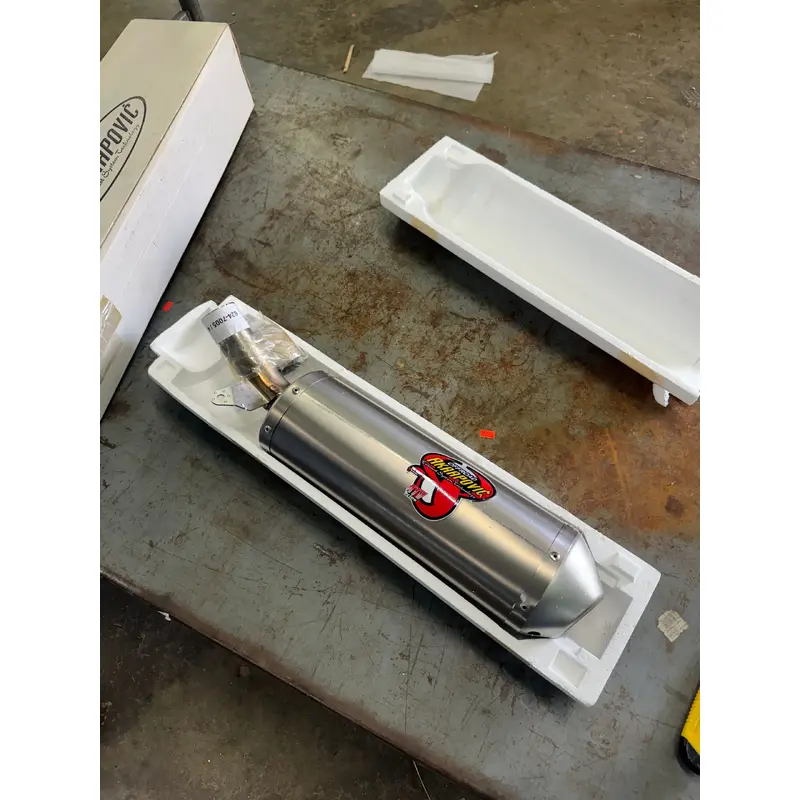 New Akrapovic Titanium Slip-On 2006 TRX450R(May Fit Other Years)(Cosmetic Blem)