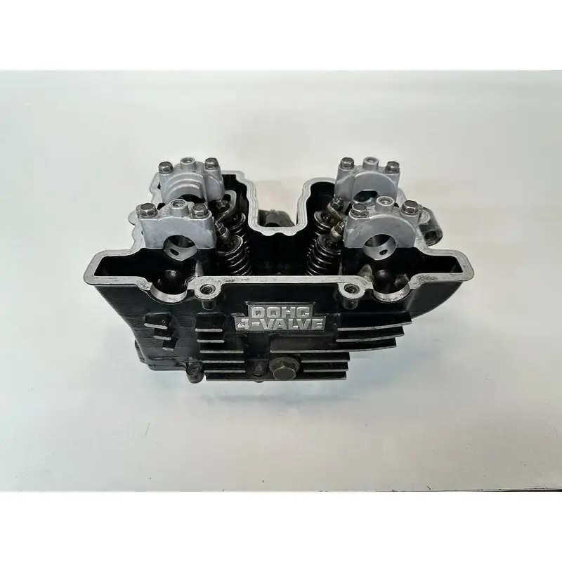 OEM 87-96 KAWASAKI KLR 250 MOJAVE CYLINDER HEAD W VALVES & CAMSHAFT CAM CAPS