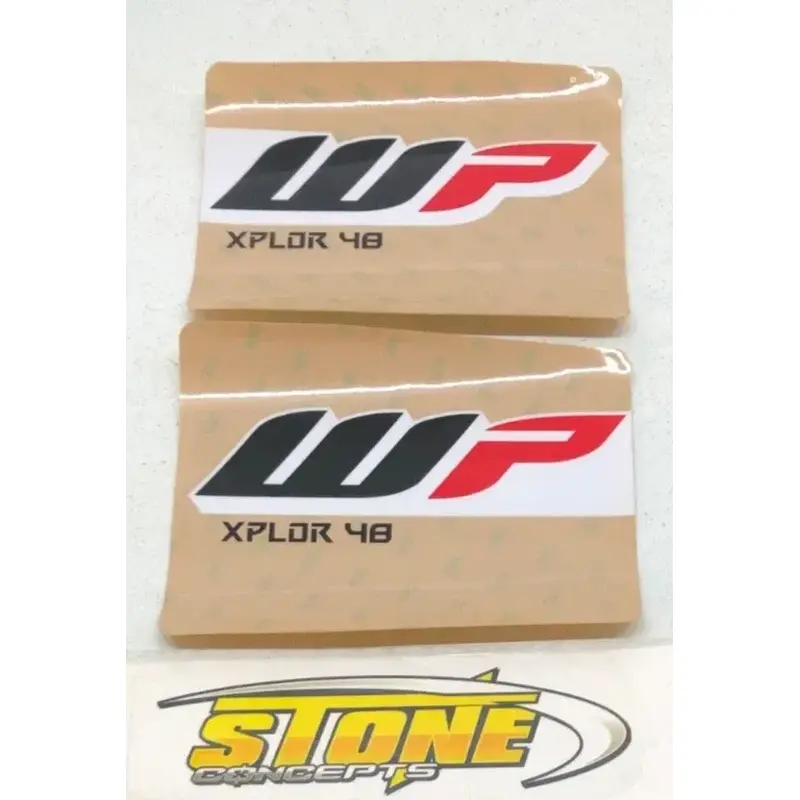 WP Fork Stickers XPLOR 48 Suspension Decal Sticker Emblem (9x6.5) Set Of 2