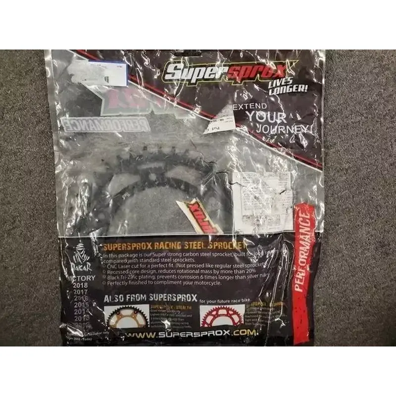 BRAND NEW NOS SUPERSPROX STEEL BLACK SPROCKET 42T RFE-990-42-BLK
