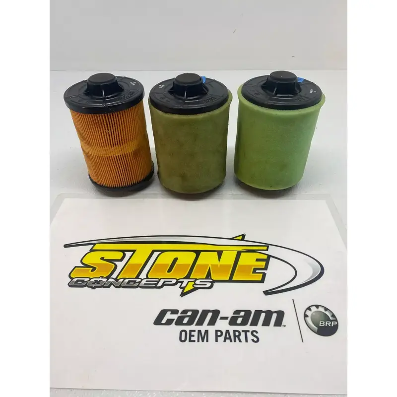 SET OF 3 Can-Am ATV OEM Outlander Renegade Air Filter Cartridge 1000 570 650 850