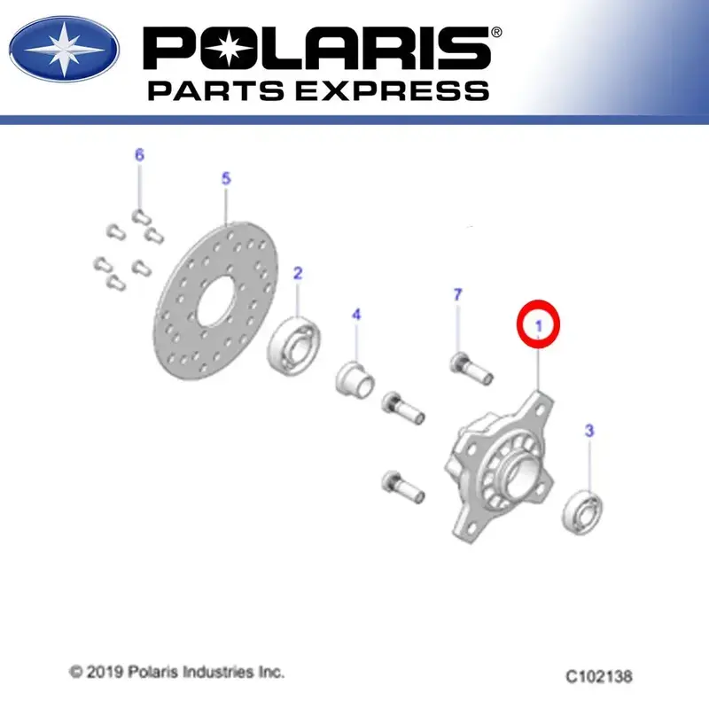 NEW GENUINE POLARIS 2021 OUTLAW 70 FRONT WHEEL HUBS SET OF 2 5142770 X2 OEM