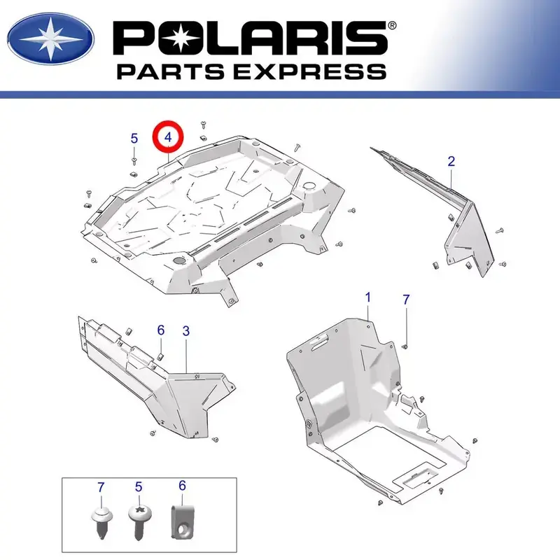 NEW GENUINE POLARIS 2017-2021 ACE 150 CARGO BOX REAR 5453286-070 OEM