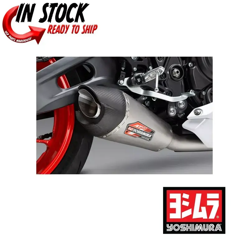 YOSHIMURA AT2 STAINLESS FULL EXHAUST YAMAHA 22-23 YZF R7 / 18-20 MT07 13720AP520