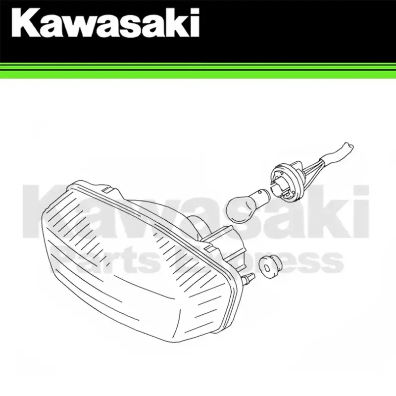 NEW 2005 - 2006 GENUINE KAWASAKI KFX400 KFX 400 TAIL LIGHT ASSEMBLY 23025-S012