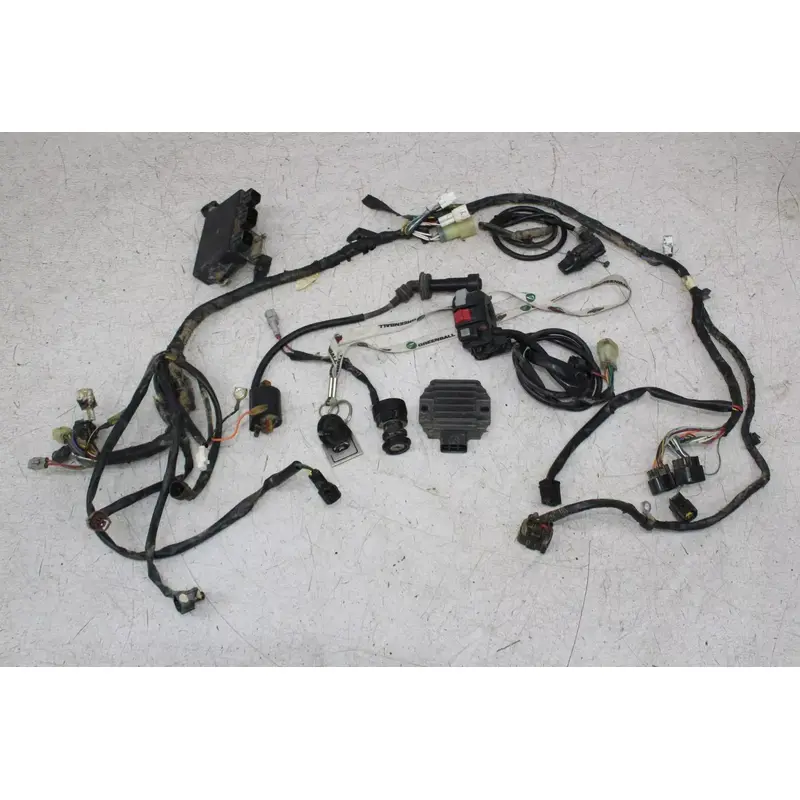 01 YAMAHA RAPTOR 660 ENGINE WIRING HARNESS RECTIFIER IGNITION KEY SWITCH OEM ECU