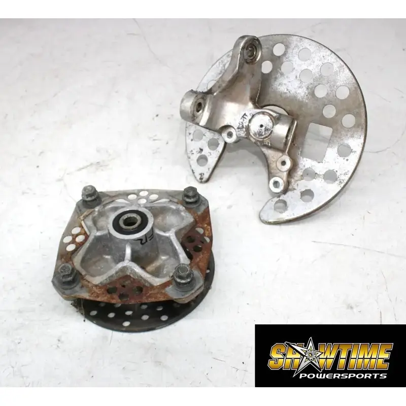 01-05 YAMAHA RAPTOR YFM 660 FRONT RIGHT WHEEL HUB W/ ROTOR SPINDLE