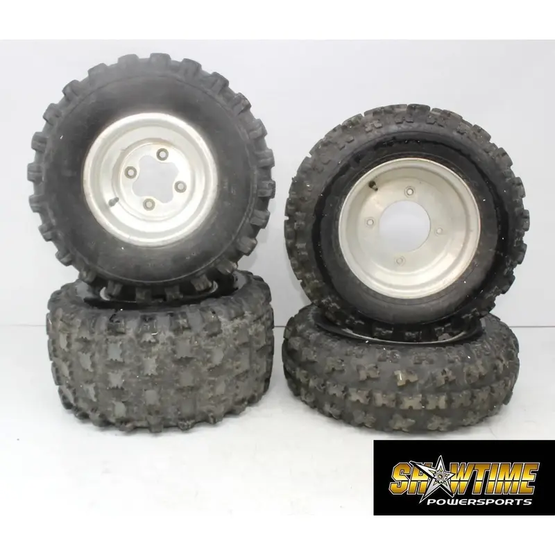 04-08 SUZUKI QUADSPORT Z400 LTZ400 2X4 FRONT REAR BACK WHEELS RIMS SET