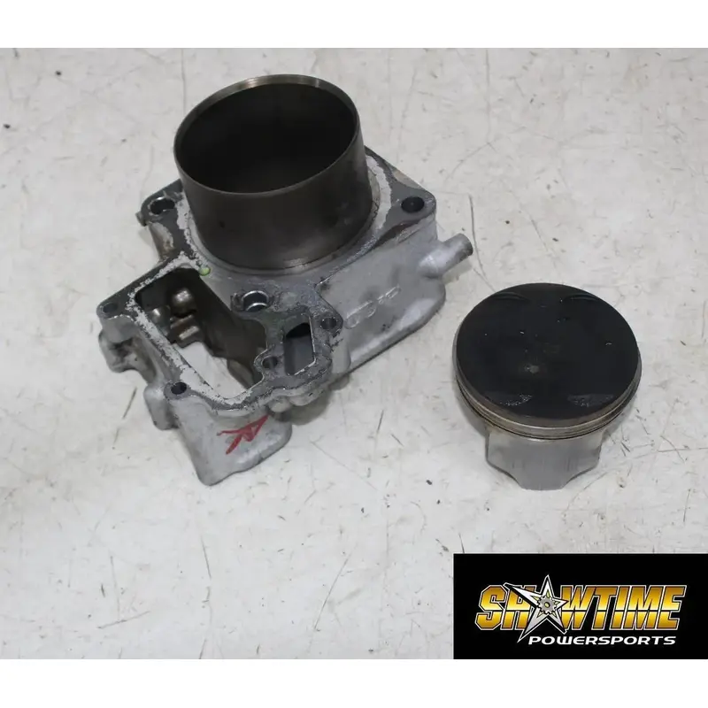 02-03 KAWASAKI PRAIRIE 650 ENGINE REAR CYLINDER PISTON BLOCK JUG BARREL (READ)