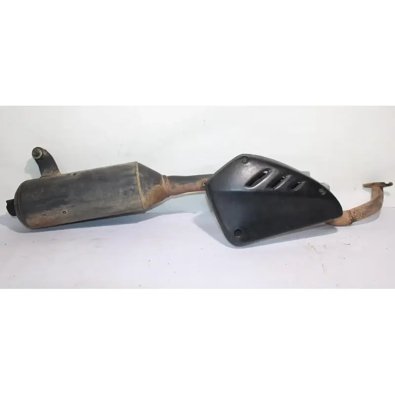 2001-2003 Polaris Scrambler 50 90 OEM Exhaust Header Pipe W Heat Shield Guard