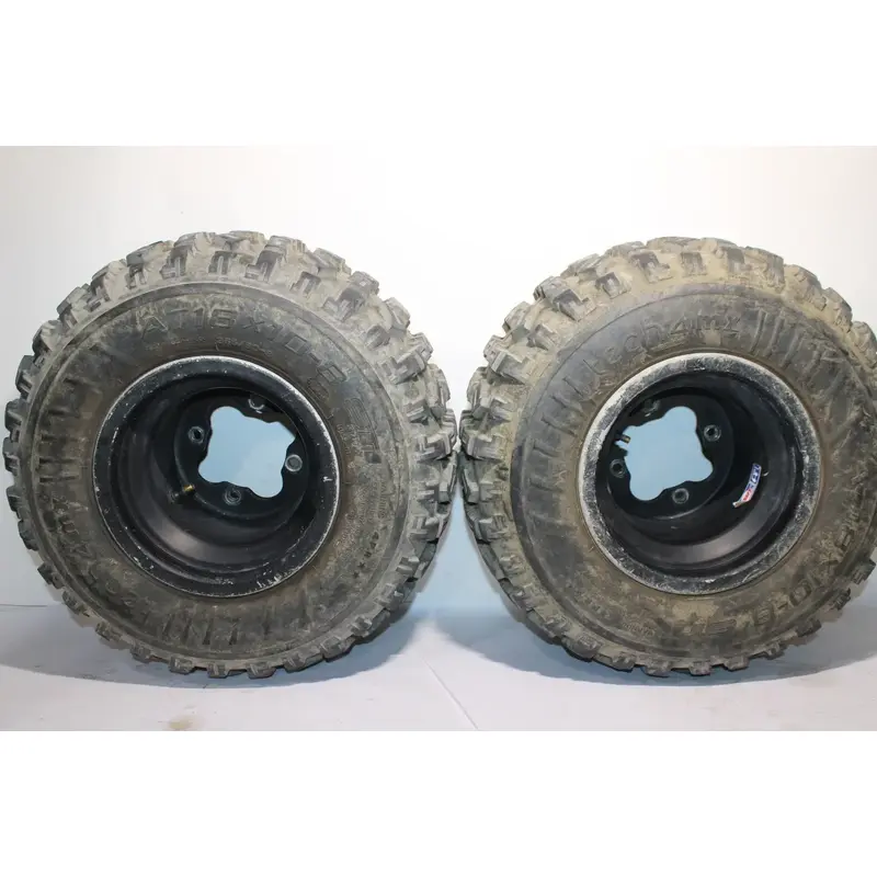 2004-2014 Honda Trx450er Trx450r Rear Back Wheels Rims W Tires DWT