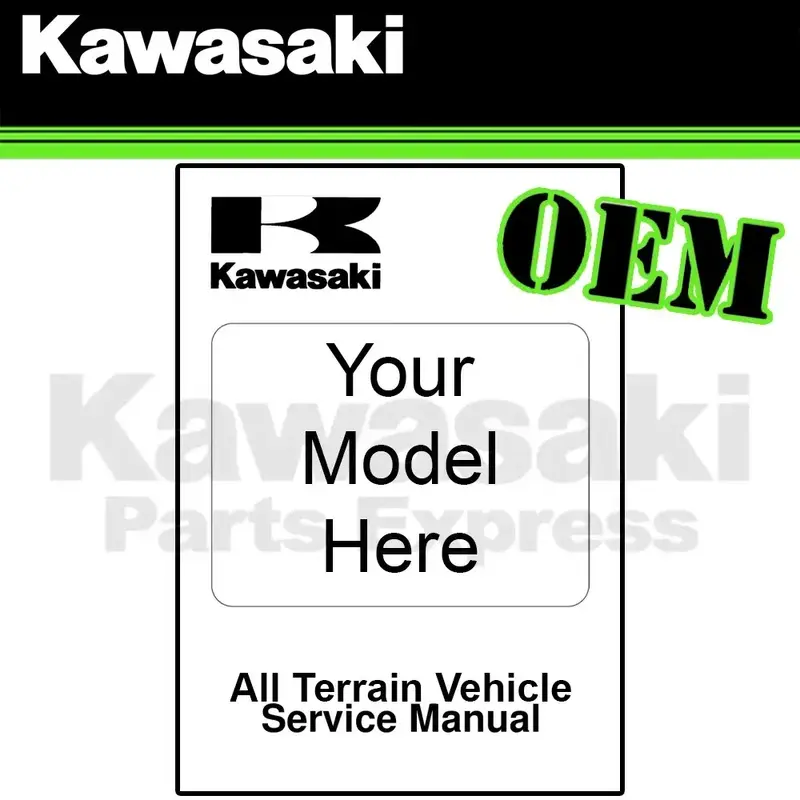 NEW 2007 - 2020 GENUINE KAWASAKI KFX90 KSF90A SERVICE MANUAL 99830-0100-01