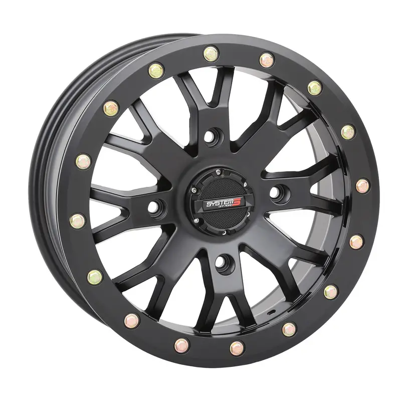 SYSTEM 3 SB4 BL WHEEL 15X7 4 3 ( 15MM) 4/156 MATTE BLACK