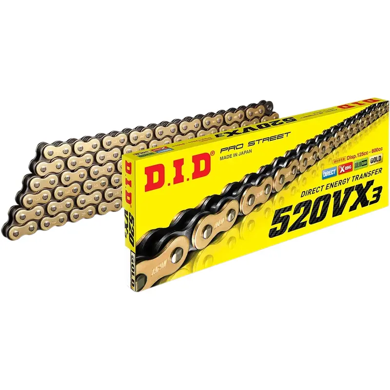 DID 520 VX3 - Bulk Chain - Fits Gold - 25 Feet 520VX3G25FT