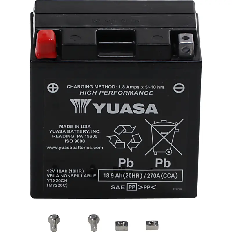Yuasa Battery - FA - YTX20CH Kawasaki/Moto Guzzi/Suzuki/Triumph/BMW