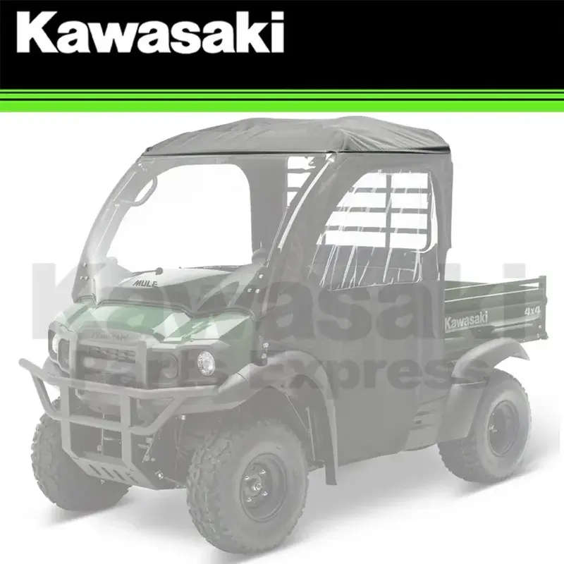 NEW 2017-2023 GENUINE KAWASAKI MULE SX SOFT CAB ENCLOSURE, ROOF AND BACK ONLY