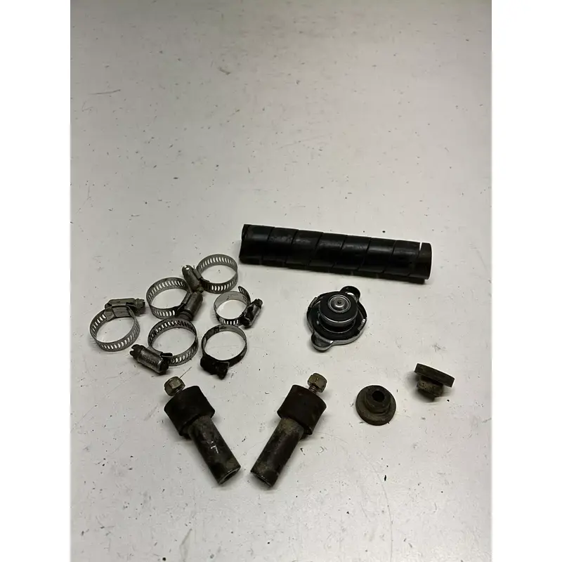 1999 99 Polaris Sport 400 L 2x4 LOT OEM Radiator Clamp Mount Cap Rubber Line