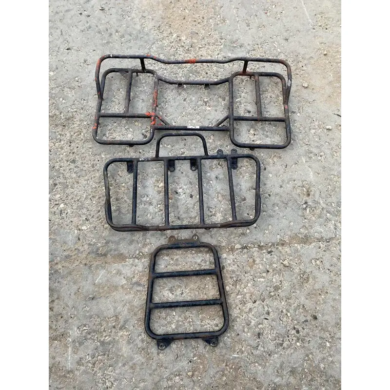 1987 87 Kawasaki Bayou Klf 300 Front Rear Back Rack Bumper Luggage READ DESCRIP