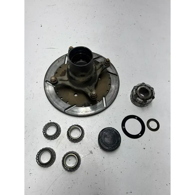 1995 95 Polaris Sportsman 400 4x4 OEM LOT Front Hub Bearing Disc Rotor Lug Cap