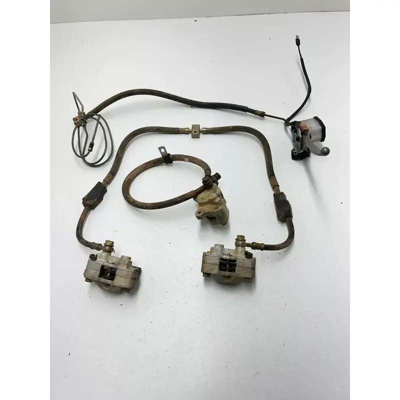 1999 99 Arctic Cat 300 4x4 OEM Front Rear Brake Master Cyl Caliper Mount Lines
