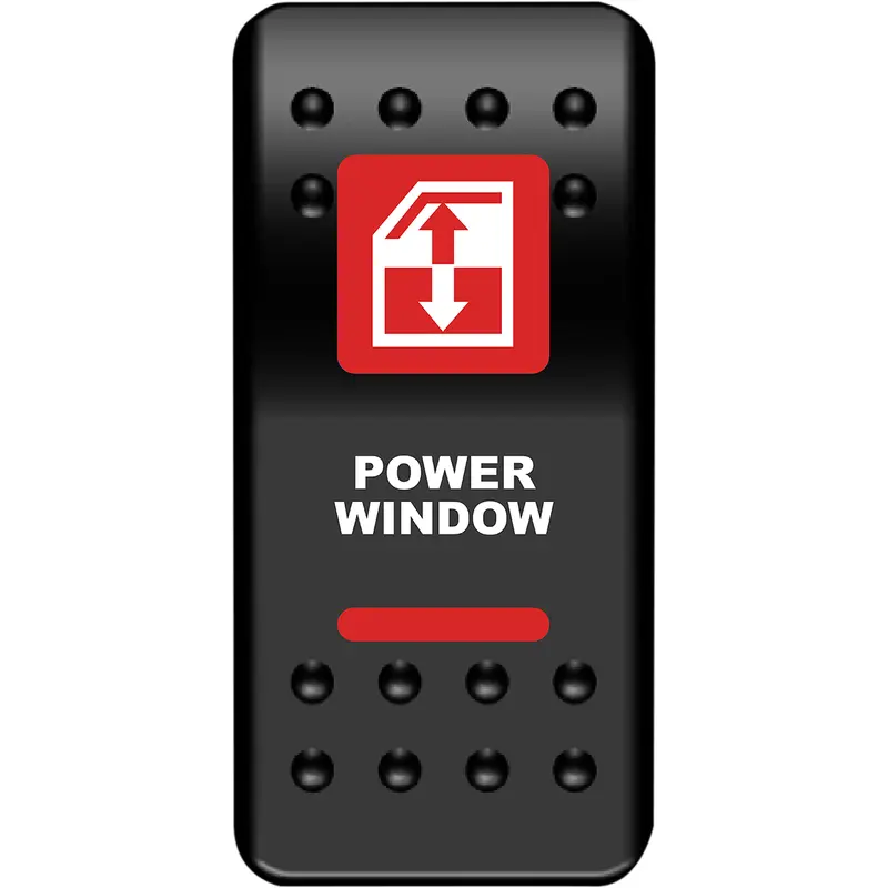 Moose offroad Rocker Switch - Power Window - Red