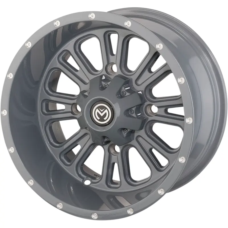 Moose offroad Wheel - 399X - Rear - Gray - 14x8 - 4/136 - 4 4 Can-Am/Honda/Kawasaki
