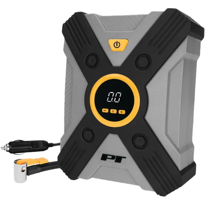 PERFORMANCE TOOL 12V DIGITAL TIRE INFLATOR W/ AUTO-STOP AND LED LIGHT