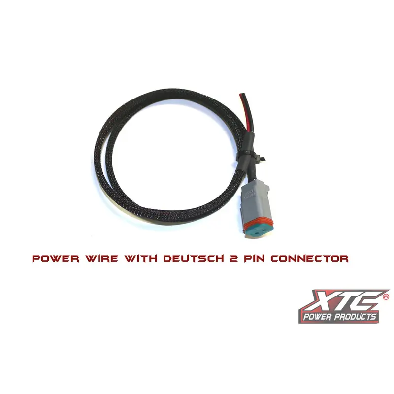 XTC POWER PRODUCTS 6' 18 GA. POWER WIRE TO 2 PIN DEUTSCH CONNECTOR