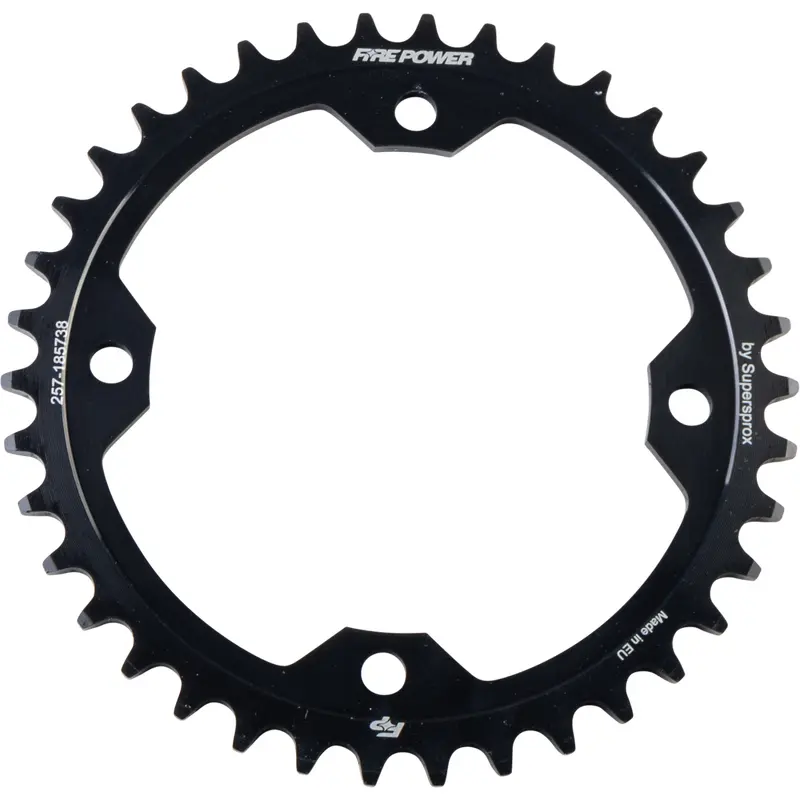 FIRE POWER REAR SPROCKET STEEL 38T BLK