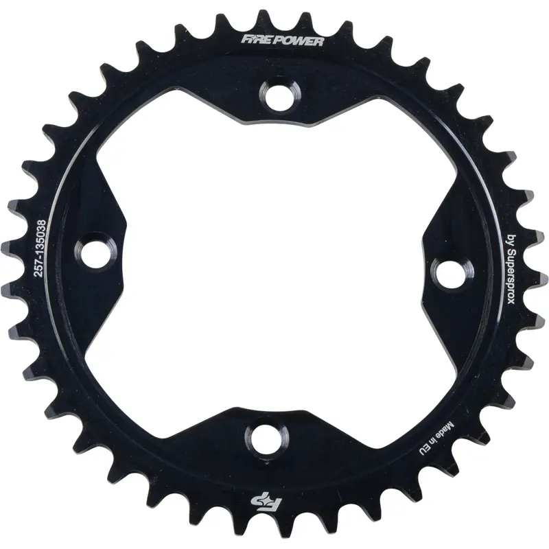 FIRE POWER REAR SPROCKET STEEL 38T BLK