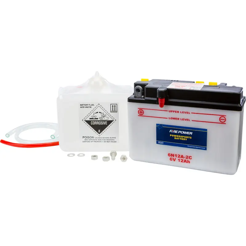 FIRE POWER BATTERY W/ACID 6N12A-2C 6V