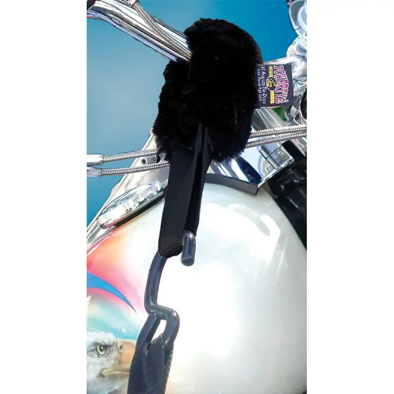POWERTYE TIE-DOWN ASSIST W/SHEEPSKIN COVER 1.5" BLACK 2/PK