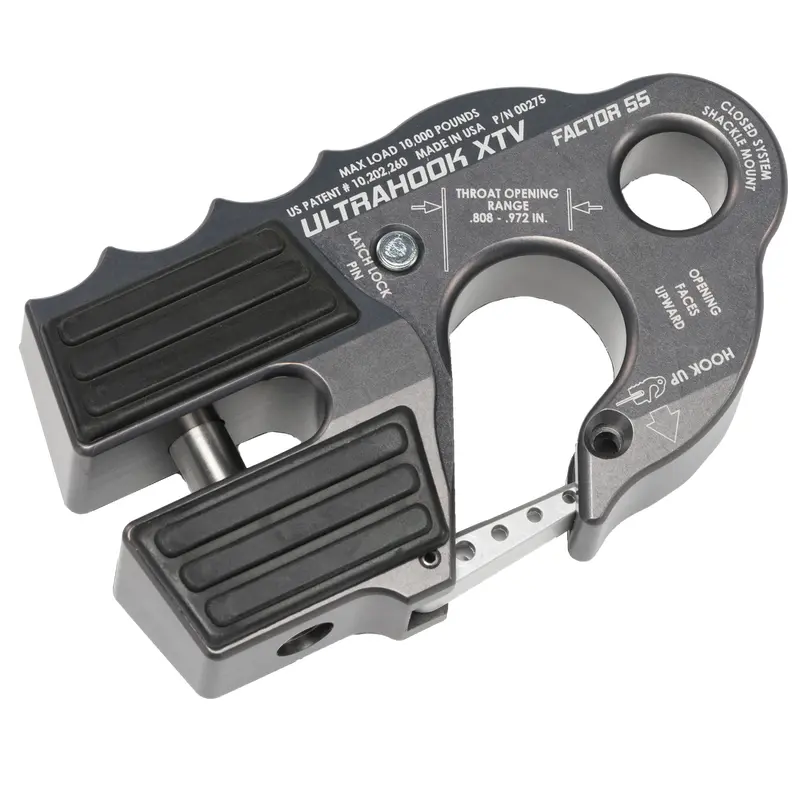 FACTOR 55 ULTRAHOOK XTV WINCH SHACKLE MOUNT GREY