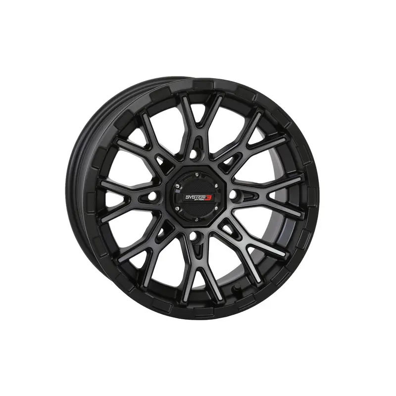 SYSTEM 3 ST6 WHEEL 12X7 4 3 ( 10MM) 4/110 MATTE DARK TINT
