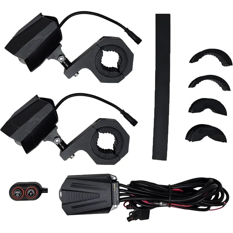 PATHFINDER DUAL SWITCHBACK LED LIGHTS BLACK WIRELESS REMOTE PR