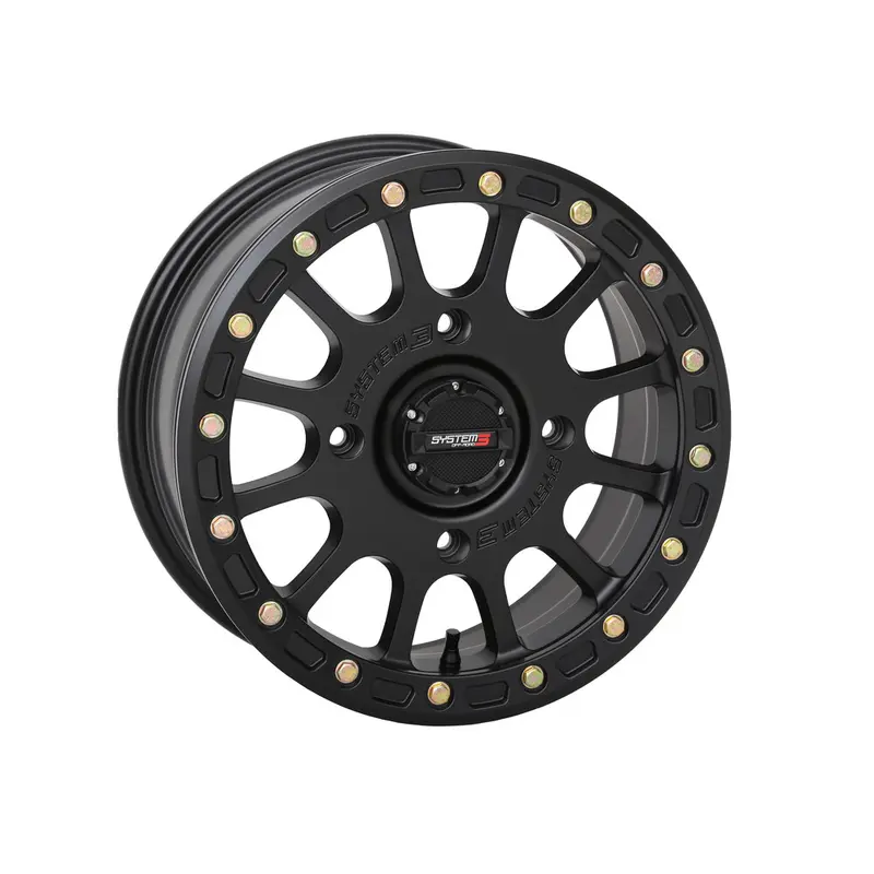 SYSTEM 3 SB5 BL WHEEL 14X7 5 2 ( 38MM) 4/137 MATTE BLACK