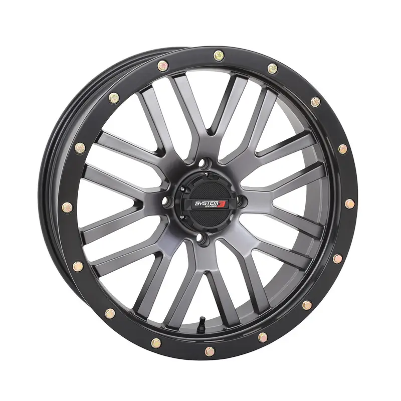 SYSTEM 3 ST3 WHEEL 20X7 4 2.5 ( 10MM) 4/137 MATTE GUNMETAL GREY/BLAC