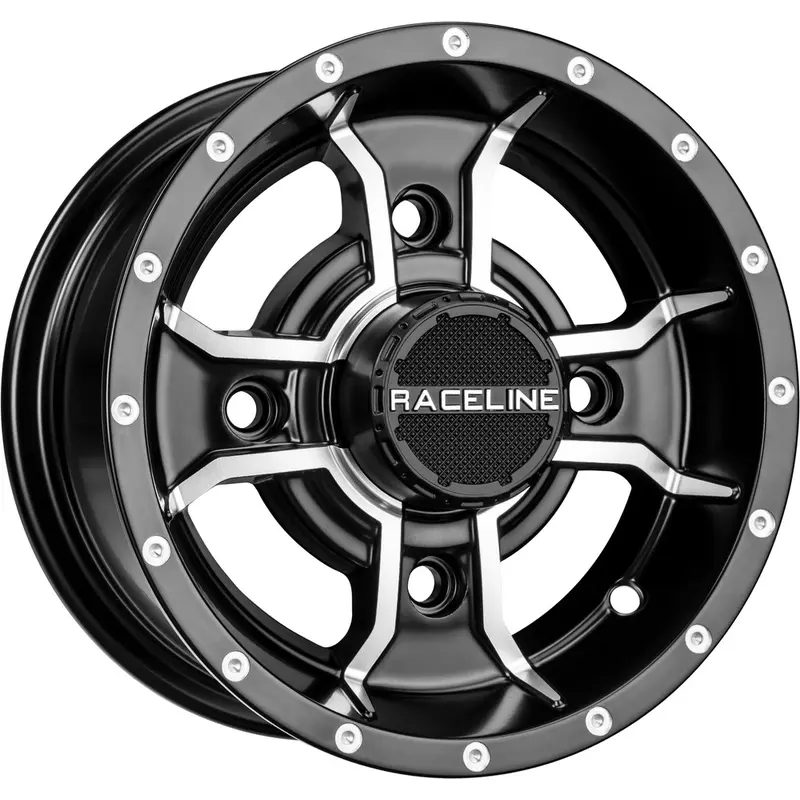 RACELINE MAMBA SPORT WHEEL 10X5 4/144 3 2 BLK/MACHINED
