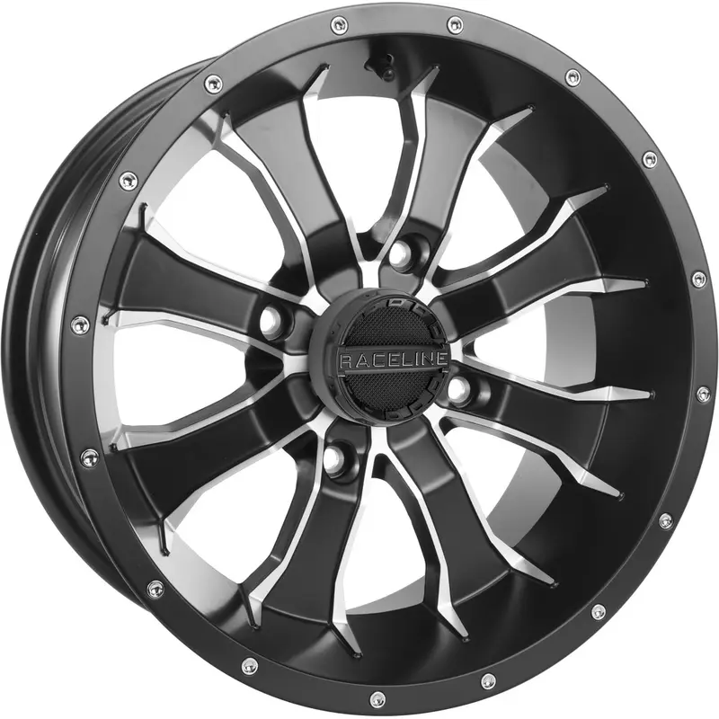RACELINE MAMBA WHEEL 15X7 4/137 5 2 ( 10MM) BLK/MACHINED