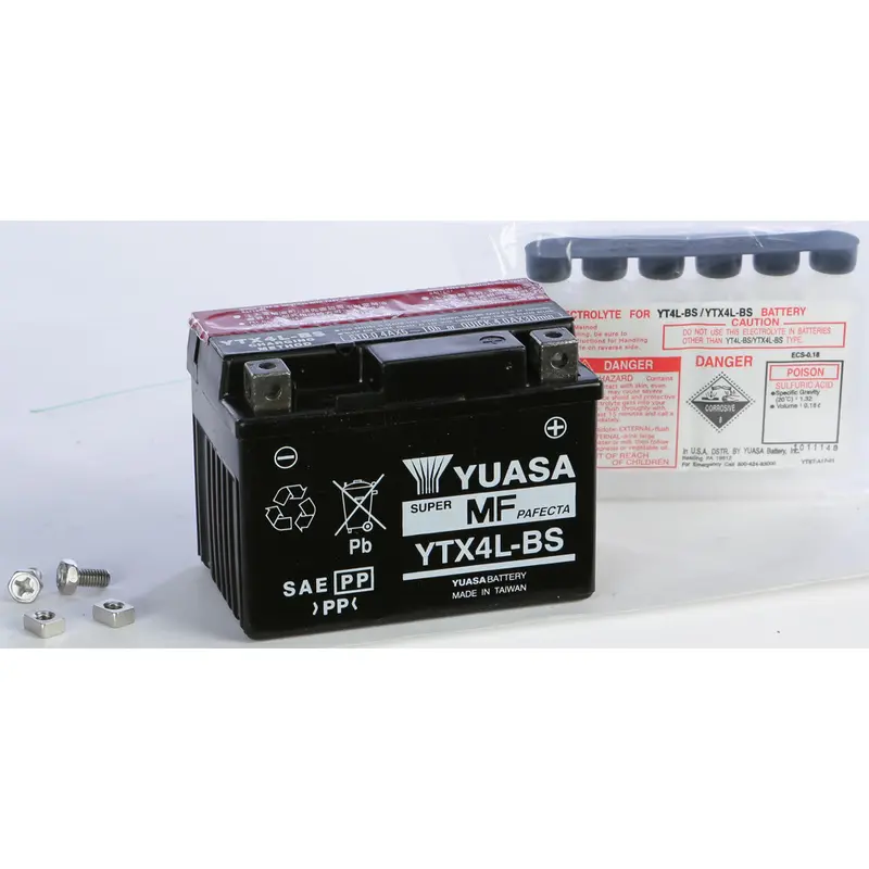 YUASA BATTERY YTX4L-BS MAINTENANCE FREE
